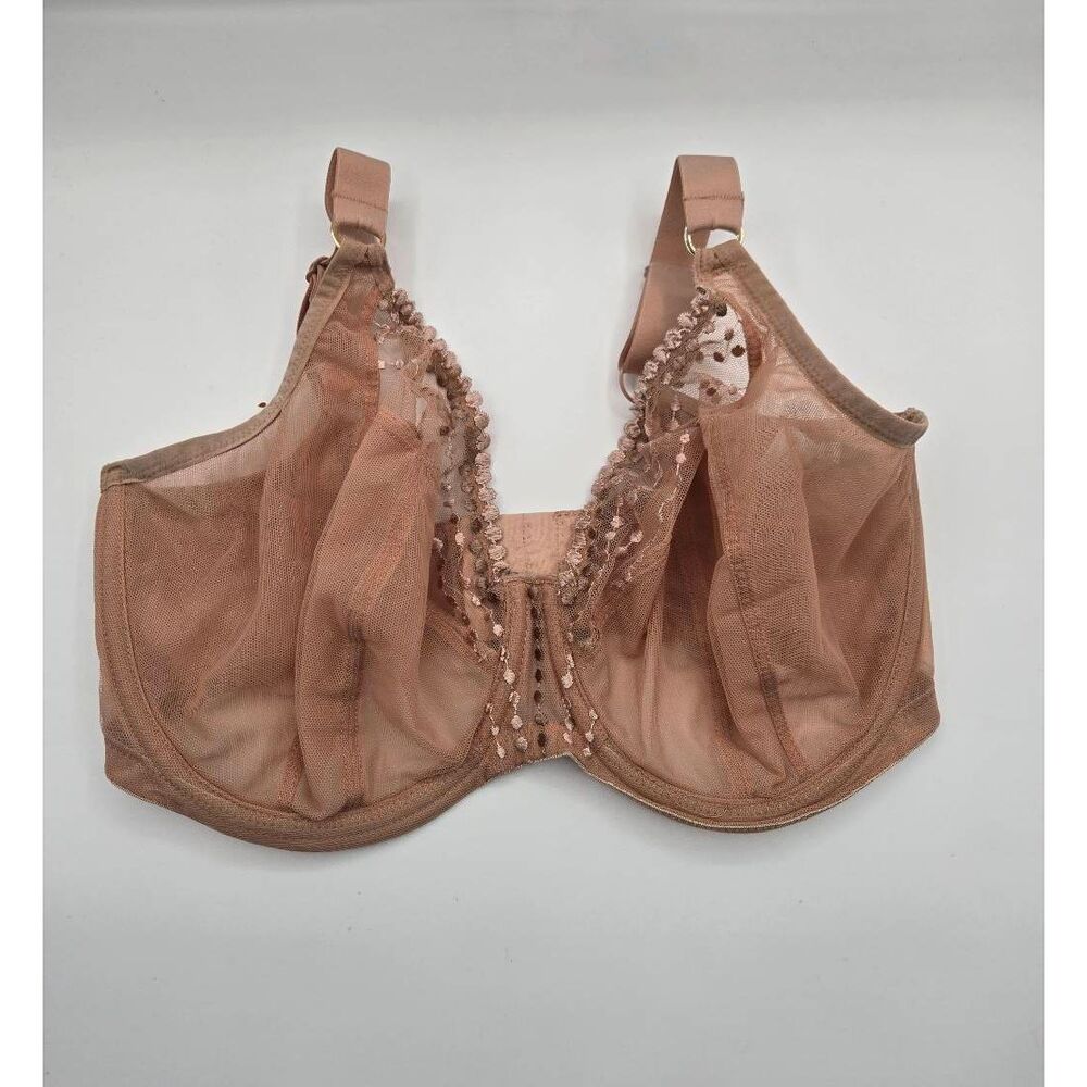 Elomi Matilda Underwire Support Plunge Side Support Bra 32K UK 32H Café Au Latit